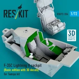 F-35C Lightning II cockpit (Basic edition with 3D decals) for Tamiy...