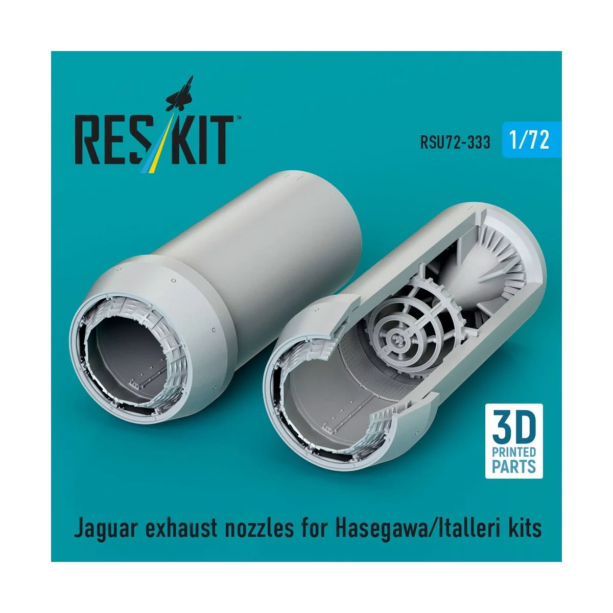 Jaguar exhaust nozzles for Hasegawa/Italleri kits (3D Printed), 1/7...