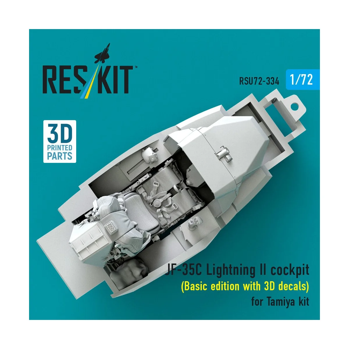 F-35C Lightning II cockpit (Basic edition with 3D decals) for Tamiy...