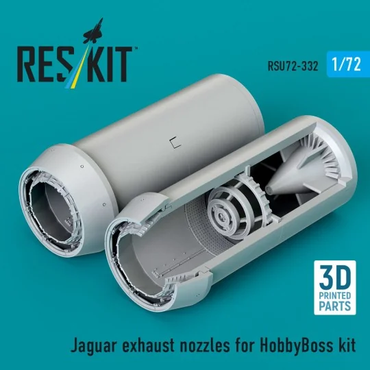 Jaguar exhaust nozzles for HobbyBoss kit (3D Printed), 1/72 - ResKi...