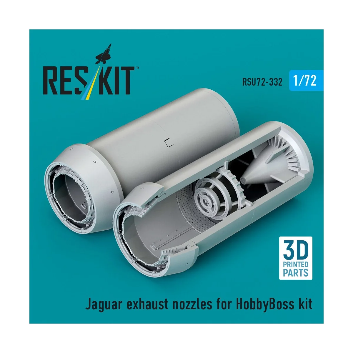 Jaguar exhaust nozzles for HobbyBoss kit (3D Printed), 1/72 - ResKi...