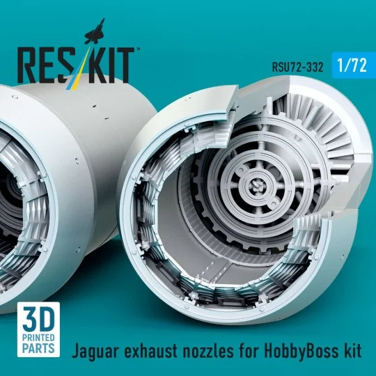 Jaguar exhaust nozzles for HobbyBoss kit (3D Printed) - ResKit Mode...