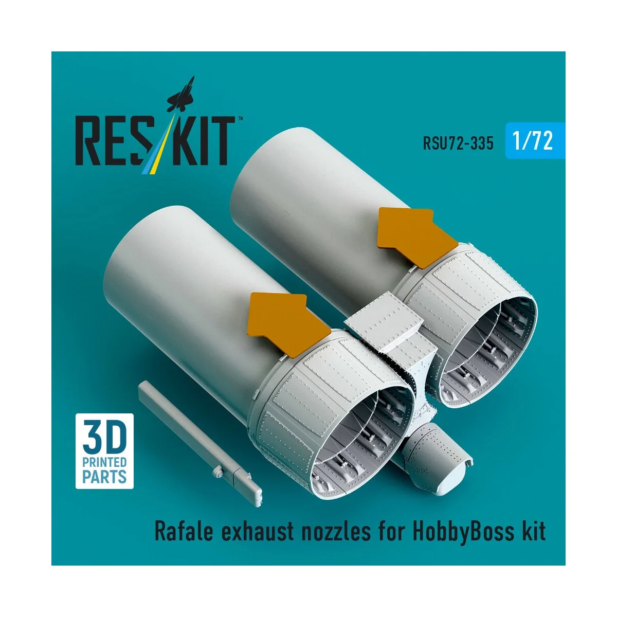 Rafale exhaust nozzles for HobbyBoss kit (3D Printed), 1/72 - ResKi...