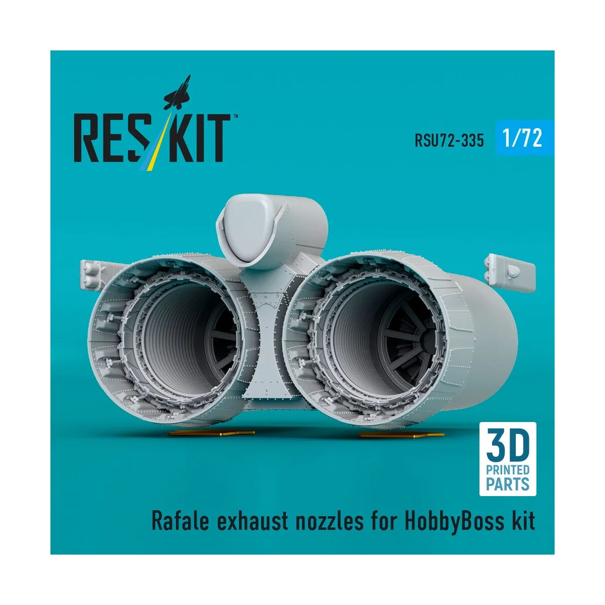 Rafale exhaust nozzles for HobbyBoss kit (3D Printed), 1/72 - ResKi...