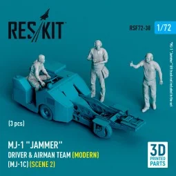 MJ-1 Jammer Driver & airman team (Modern) (MJ-1C) (scene 2) (3 pcs)...