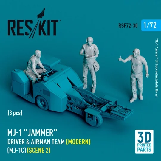 MJ-1 Jammer Driver & airman team (Modern) (MJ-1C) (scene 2) (3 pcs)...
