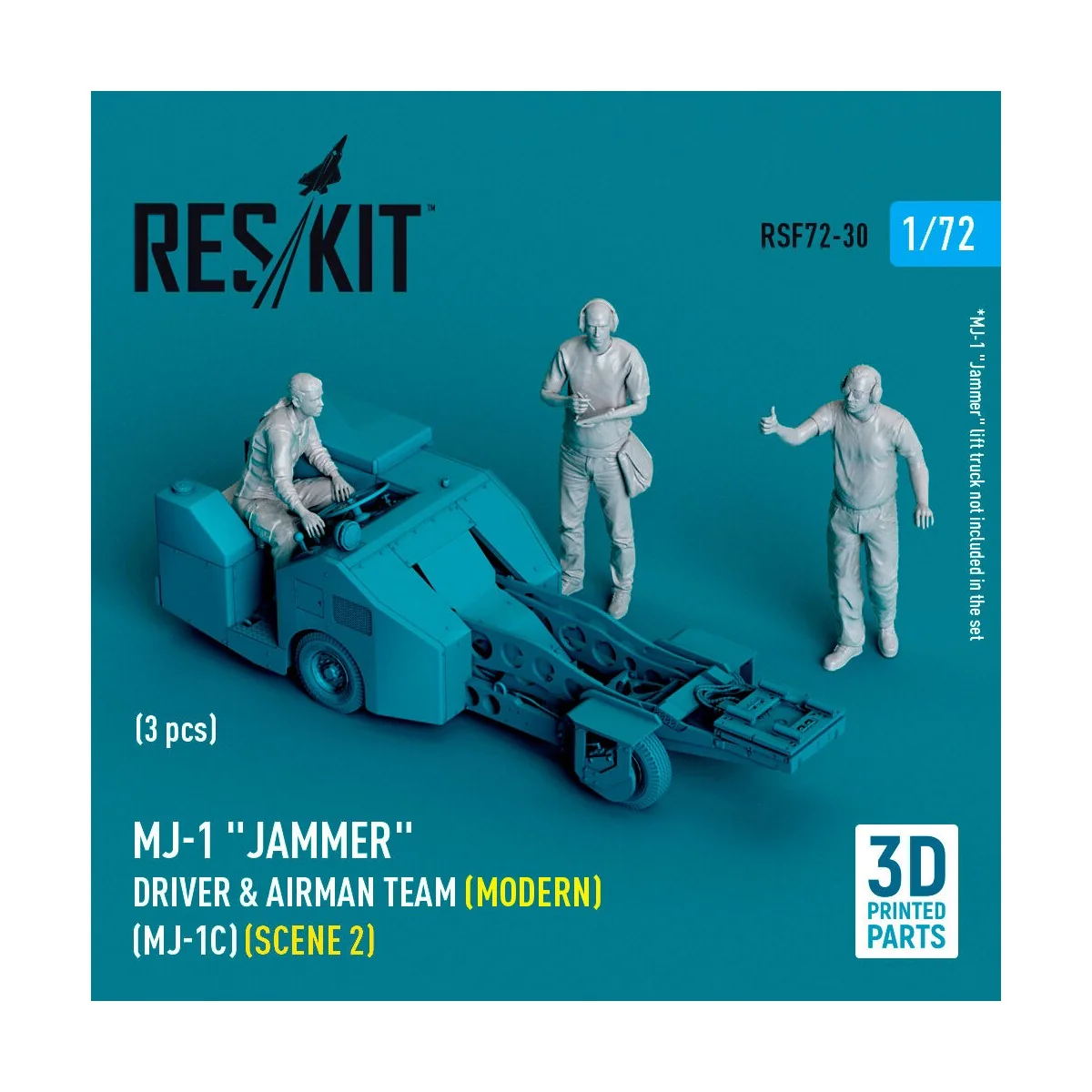 MJ-1 Jammer Driver & airman team (Modern) (MJ-1C) (scene 2) (3 pcs)...