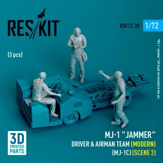 MJ-1 Jammer Driver & airman team (Modern) (MJ-1C) (scene 2) (3 pcs)...