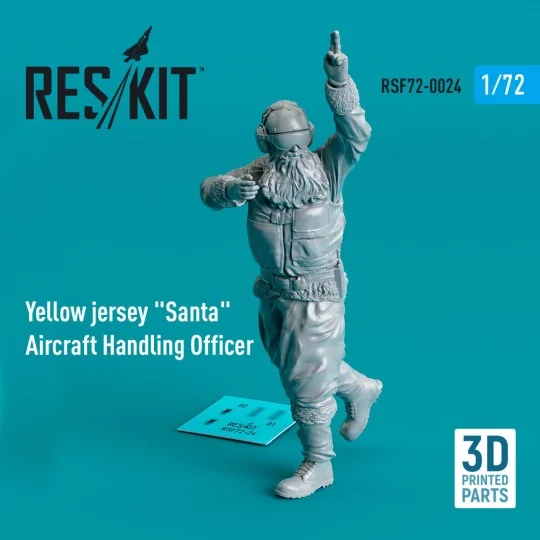 Yellow jersey Santa Aircraft Handling Officer (1 pcs) (3D Printed),...