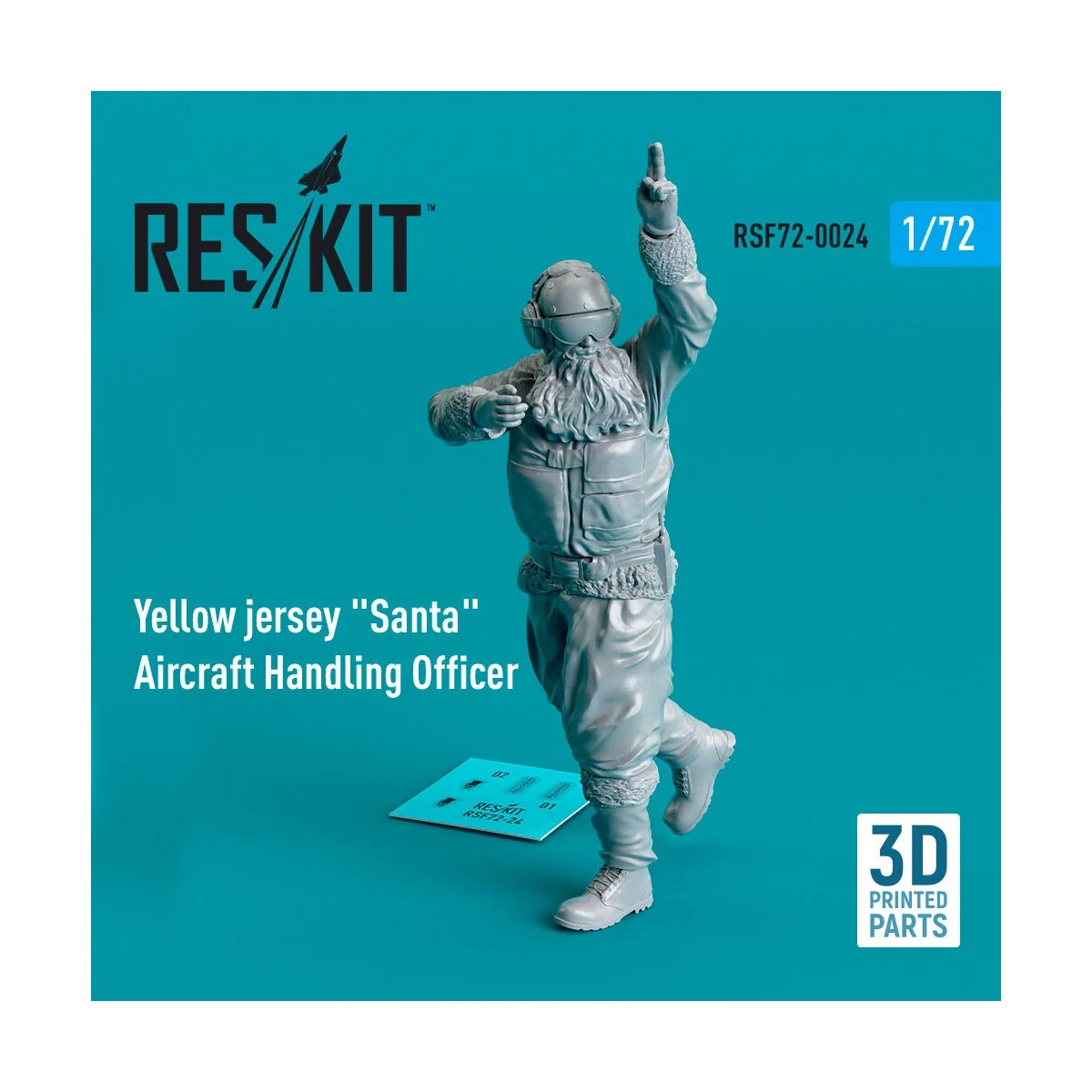 Yellow jersey Santa Aircraft Handling Officer (1 pcs) (3D Printed),...