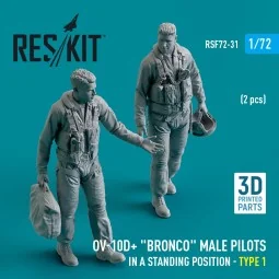 OV-10D+ Bronco male pilots (in a standing position - type 1) (2 pcs...