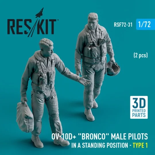 OV-10D+ Bronco male pilots (in a standing position - type 1) (2 pcs...