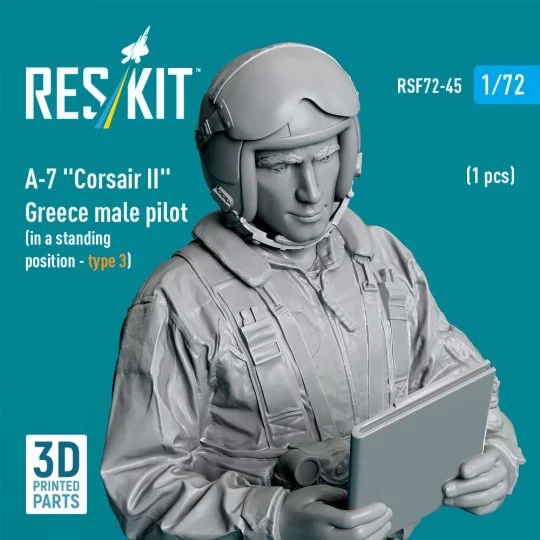 A-7 Corsair II Greece male pilot (in a standing position - type 3) ...