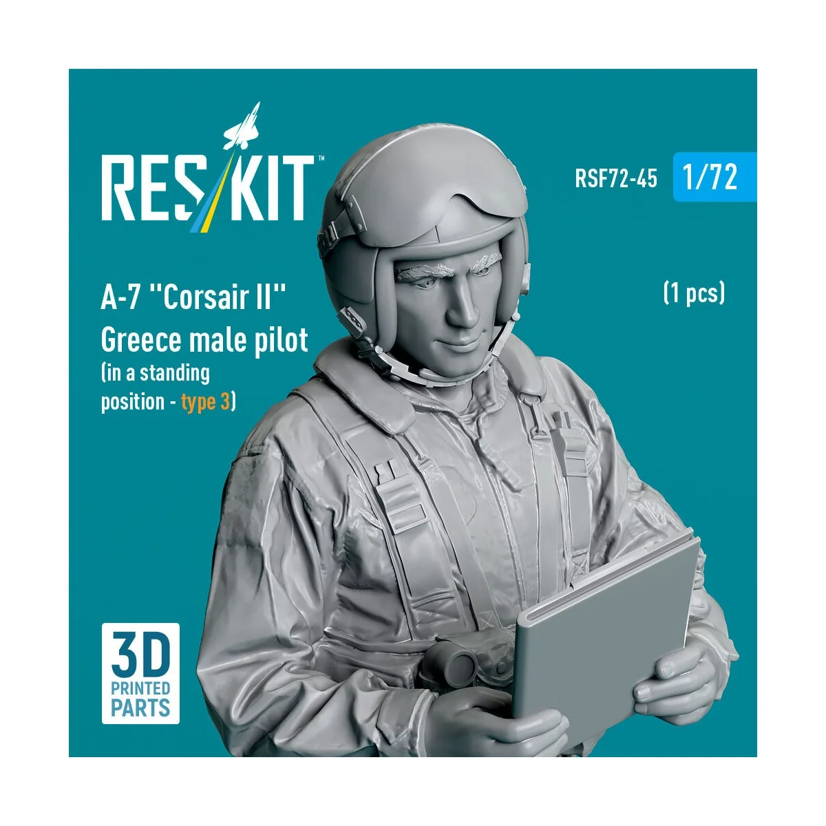 A-7 Corsair II Greece male pilot (in a standing position - type 3) ...