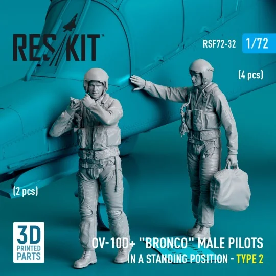 OV-10D+ Bronco male pilots (in a standing position - type 2) (2 pcs... OV-10D+ Bronco male pilots (in a standing position - type 2) (2 pcs...