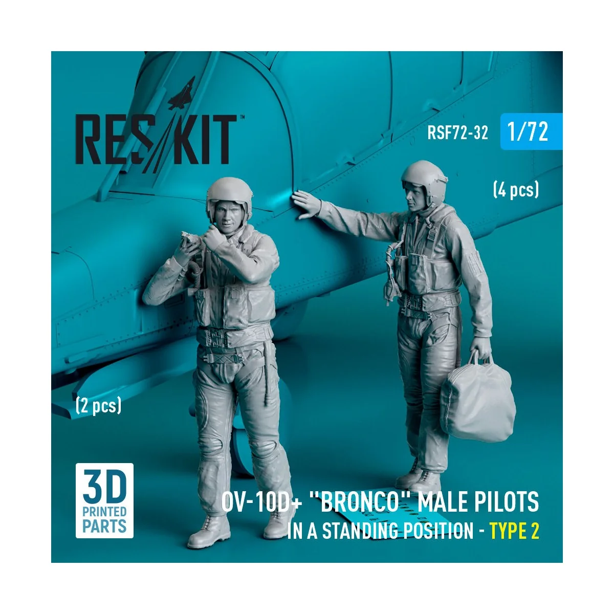 OV-10D+ Bronco male pilots (in a standing position - type 2) (2 pcs... OV-10D+ Bronco male pilots (in a standing position - type 2) (2 pcs...