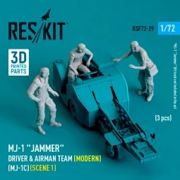 MJ-1 Jammer Driver & airman team (Modern) (MJ-1C) (scene 1) (3 pcs)...