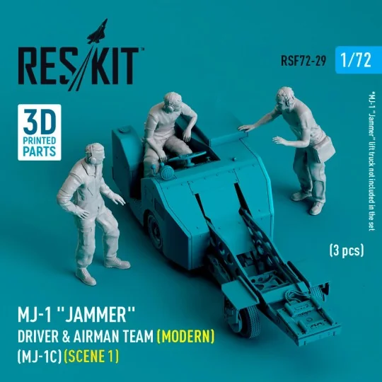 MJ-1 Jammer Driver & airman team (Modern) (MJ-1C) (scene 1) (3 pcs)...