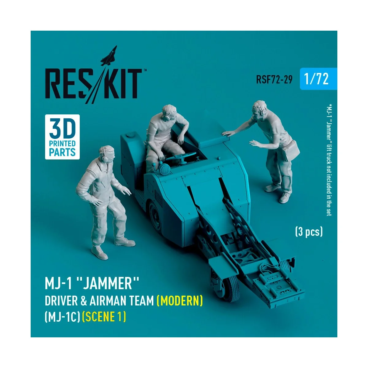 MJ-1 Jammer Driver & airman team (Modern) (MJ-1C) (scene 1) (3 pcs)...