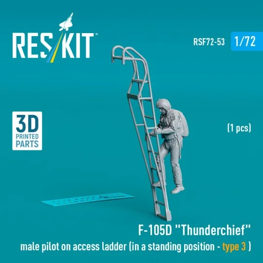 F-105 (D, F, G) Thunderchief male pilot on access ladder (type 3) (... F-105 (D, F, G) Thunderchief male pilot on access ladder (type 3) (...
