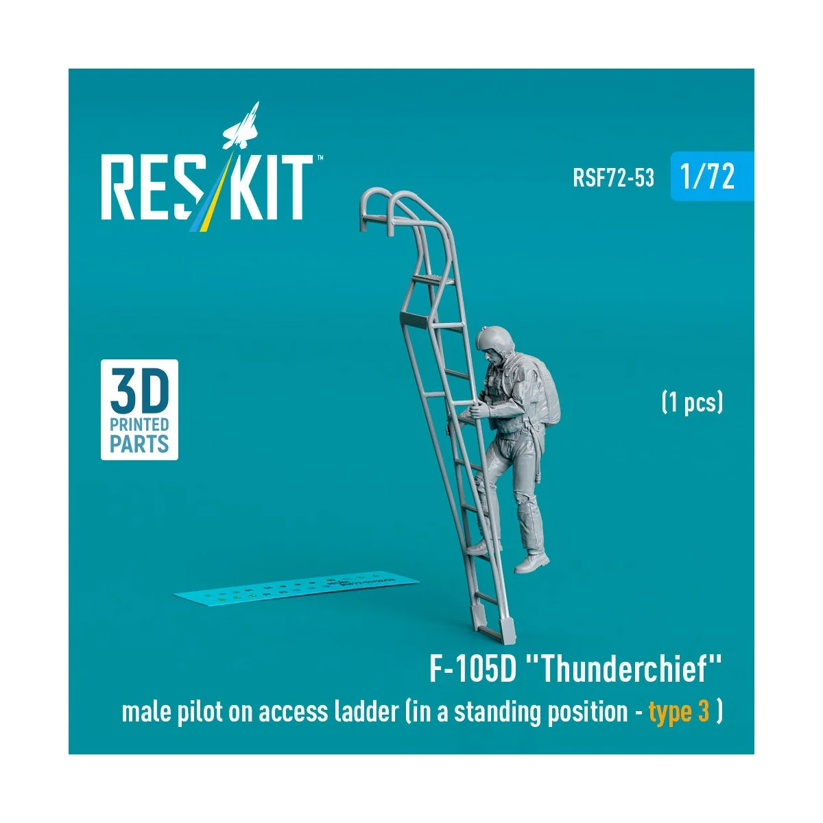 F-105 (D, F, G) Thunderchief male pilot on access ladder (type 3) (... F-105 (D, F, G) Thunderchief male pilot on access ladder (type 3) (...