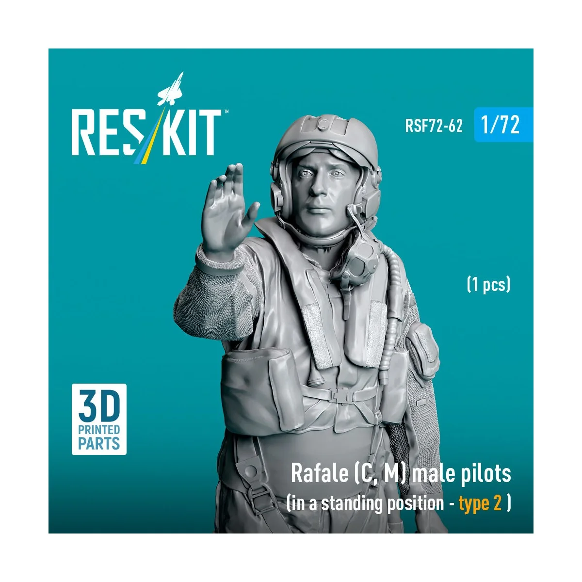 Rafale (C, M) male pilot (in a standing position - type 2) (1 pcs) ... Rafale (C, M) male pilot (in a standing position - type 2) (1 pcs) ...