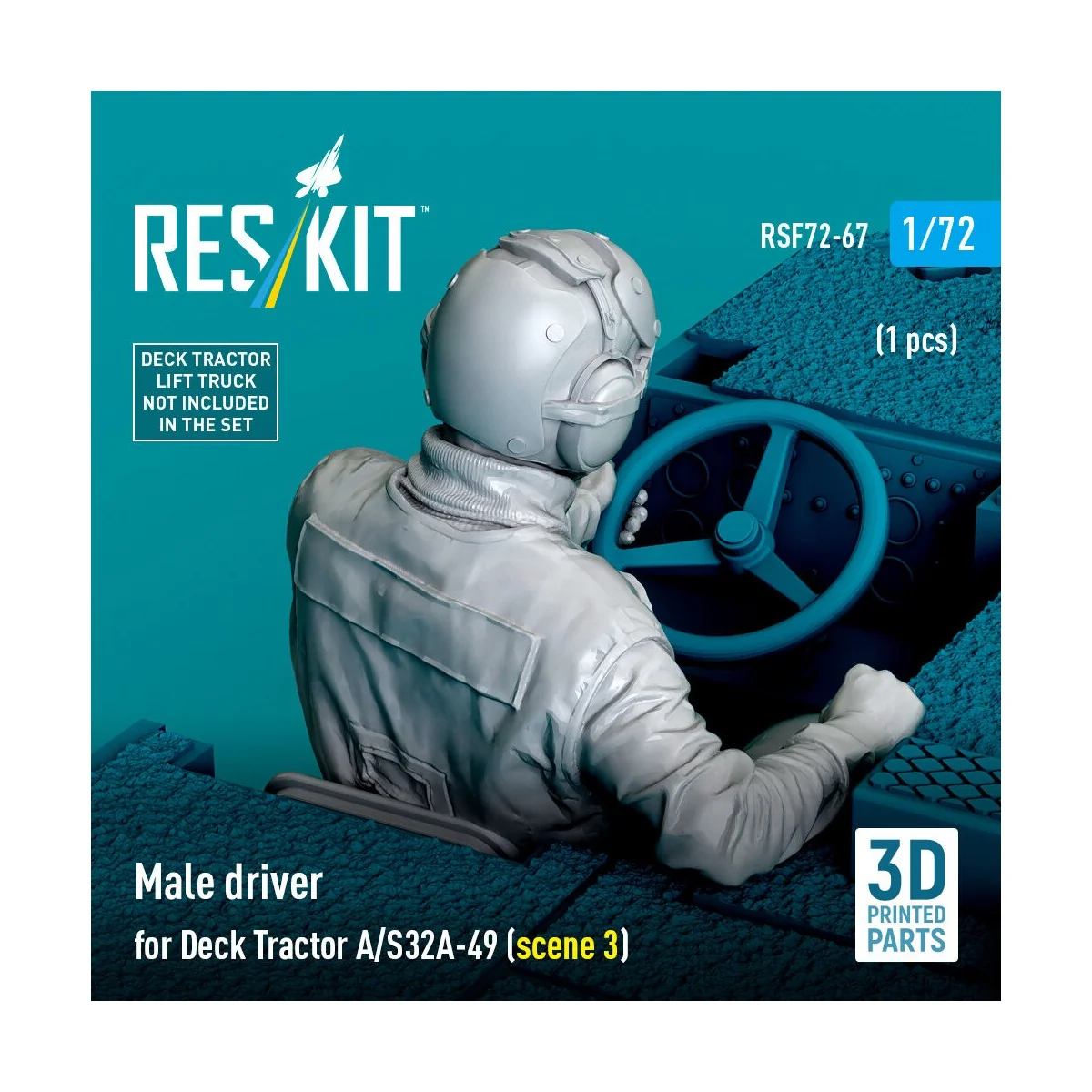 Male driver for Deck Tractor A/S32A-49 (scene 3) (1 pcs) (3D Printe...