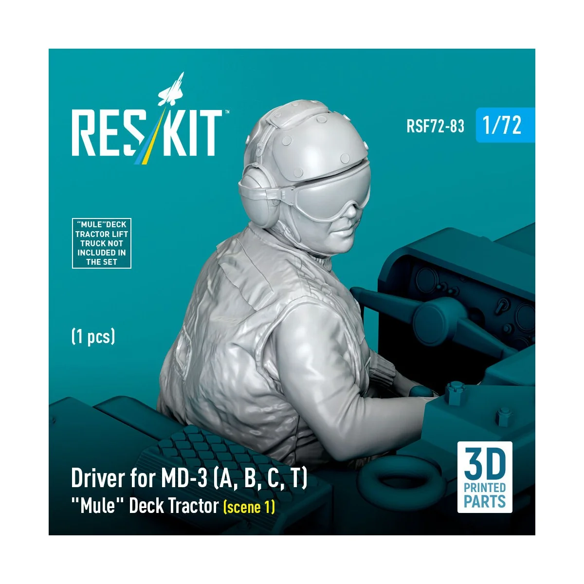 Driver for MD-3 (A, B, C, T) Mule Deck Tractor (scene 1) (1 pcs) (3...