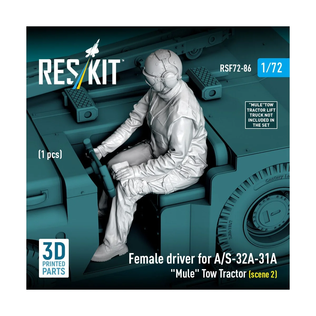 Female driver for A/S-32A-31A Mule Tow Tractor (scene 2) (1 pcs) (3...