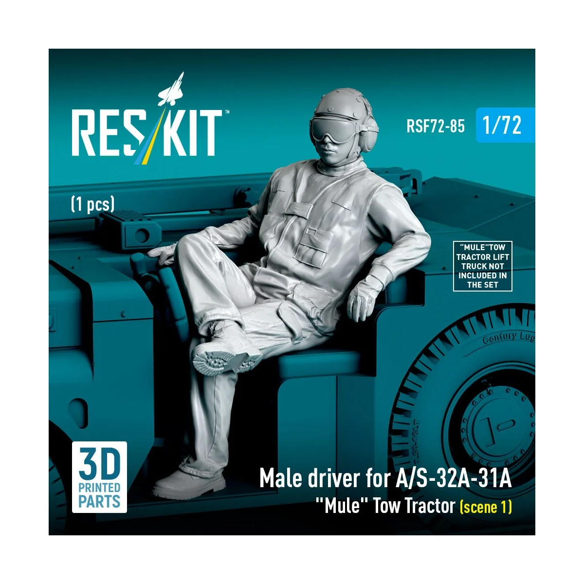 Male driver for A/S-32A-31A Mule Tow Tractor (scene 1) (1 pcs) (3D ...