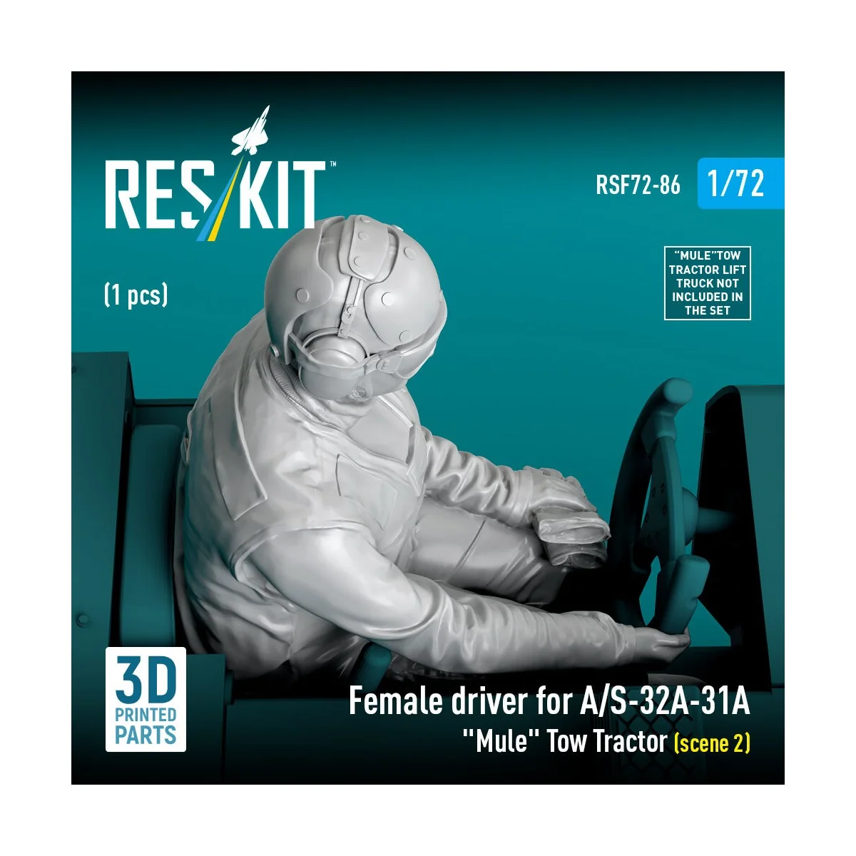 Female driver for A/S-32A-31A Mule Tow Tractor (scene 2) (1 pcs) (3...