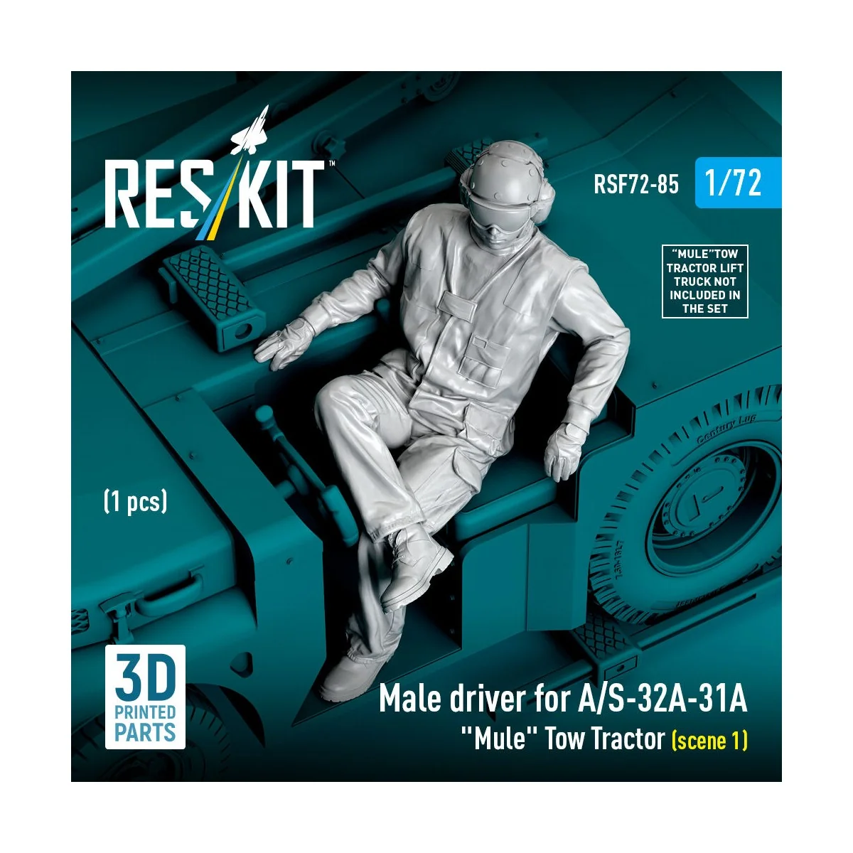 Male driver for A/S-32A-31A Mule Tow Tractor (scene 1) (1 pcs) (3D ...