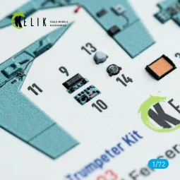 SU-24M interior 3D decals for Trumpeter kit, 1/72 - Kelik K72003