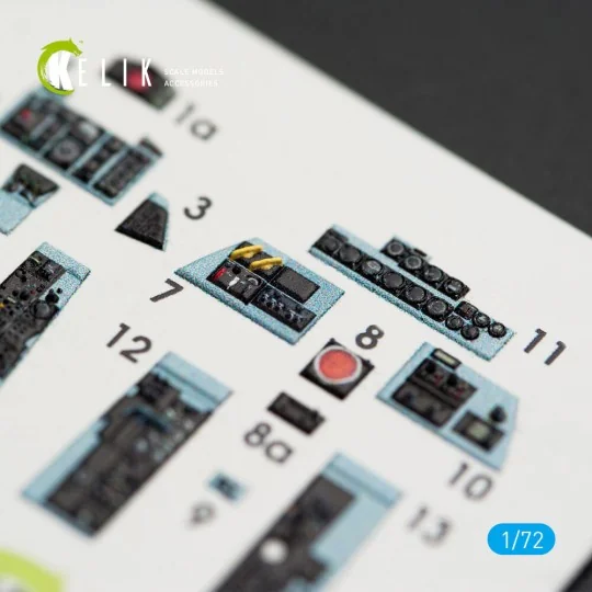 F-4C Phantom II interior 3D decals for FineMolds kit - Kelik K72007