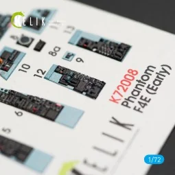 F-4E Phantom II interior 3D decals for FineMolds kit - Kelik K72008