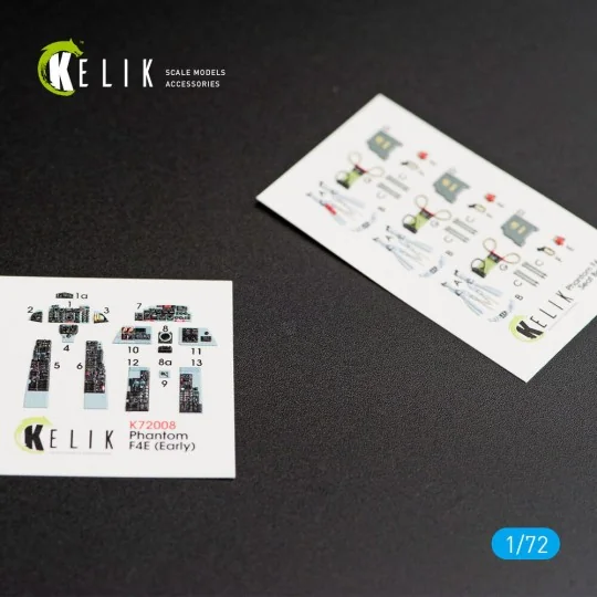 F-4E Phantom II interior 3D decals for FineMolds kit - Kelik K72008