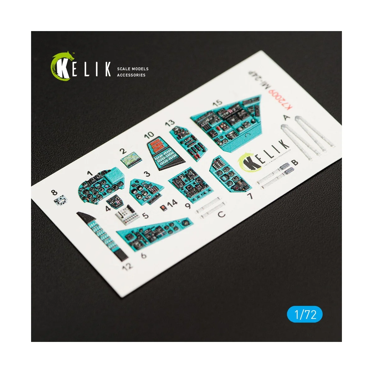 MI-24P interior 3D decals for Zvezda kit, 1/72 - Kelik K72009 MI-24P interior 3D decals for Zvezda kit, 1/72 - Kelik K72009