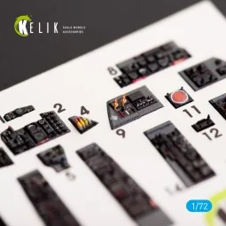 F-4D Phantom II interior 3D decals for FineMolds kit - Kelik K72014