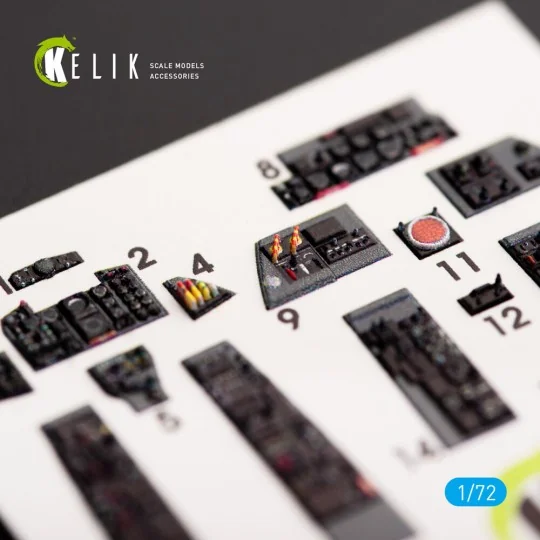 F-4D Phantom II interior 3D decals for FineMolds kit, 1/72 - Kelik ...