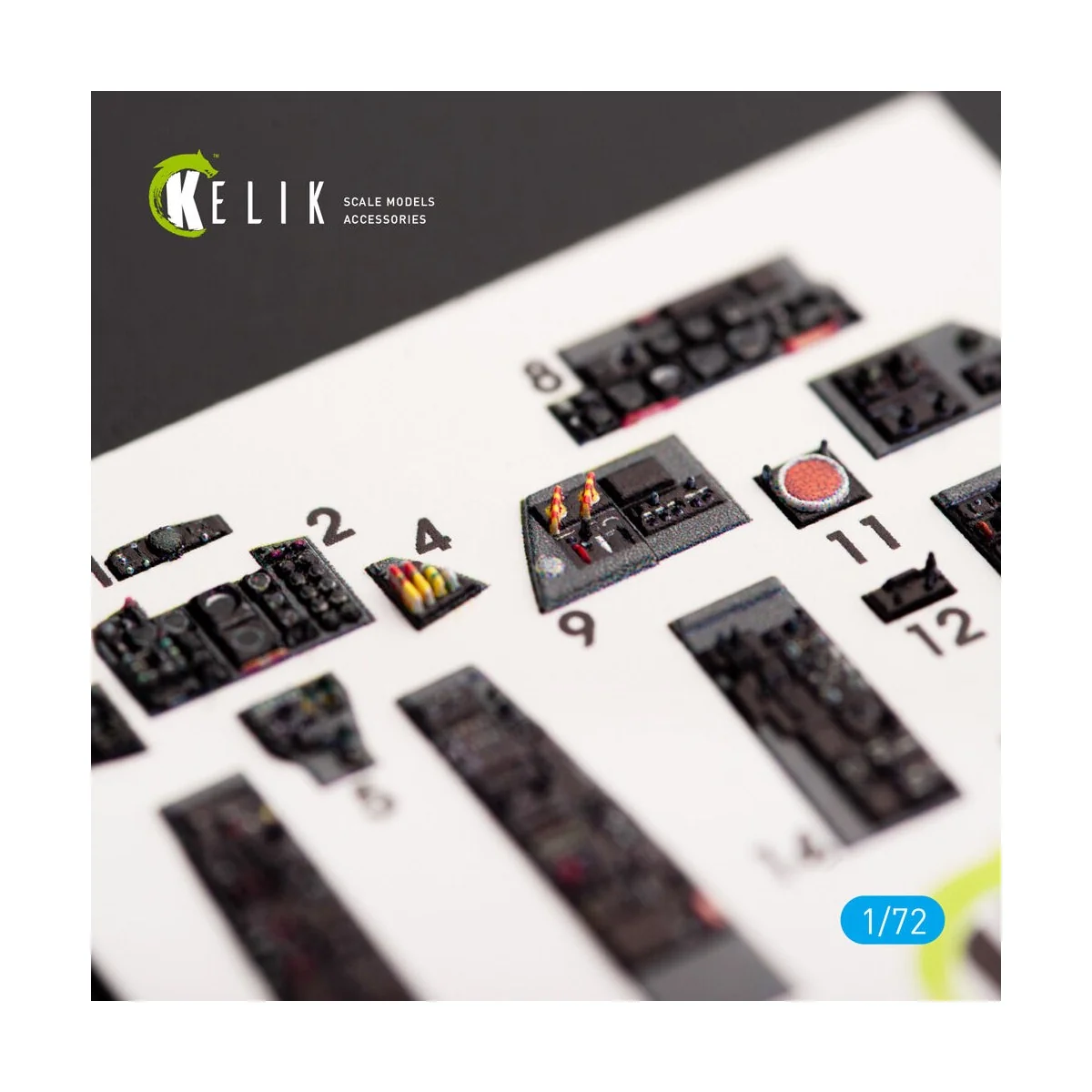 F-4D Phantom II interior 3D decals for FineMolds kit - Kelik K72014