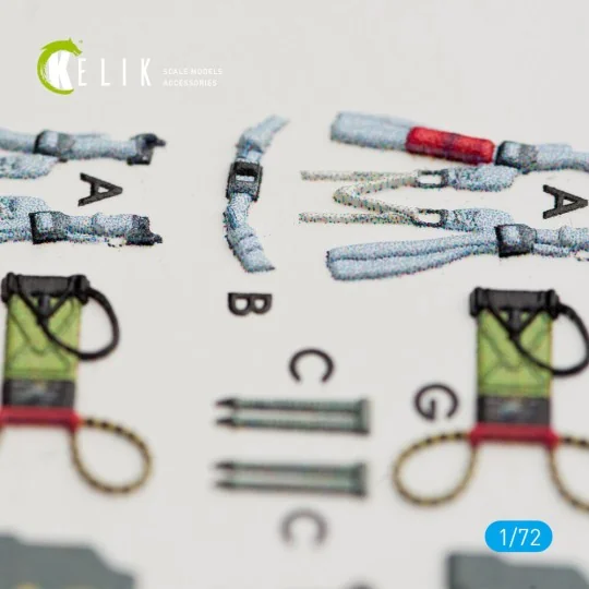 F-4C Phantom II interior 3D decals for FineMolds kit - Kelik K72007