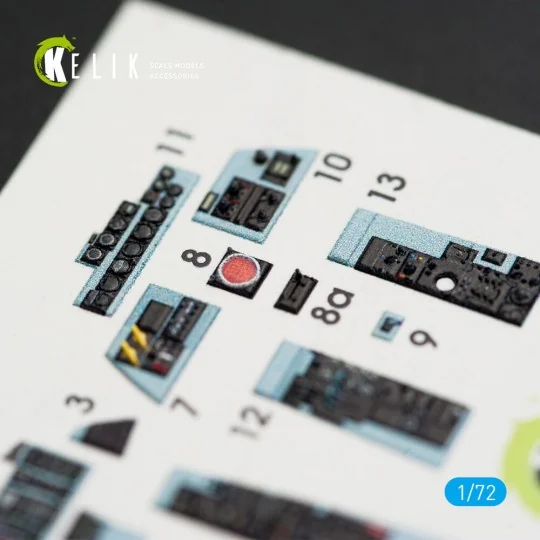 F-4C Phantom II interior 3D decals for FineMolds kit - Kelik K72007