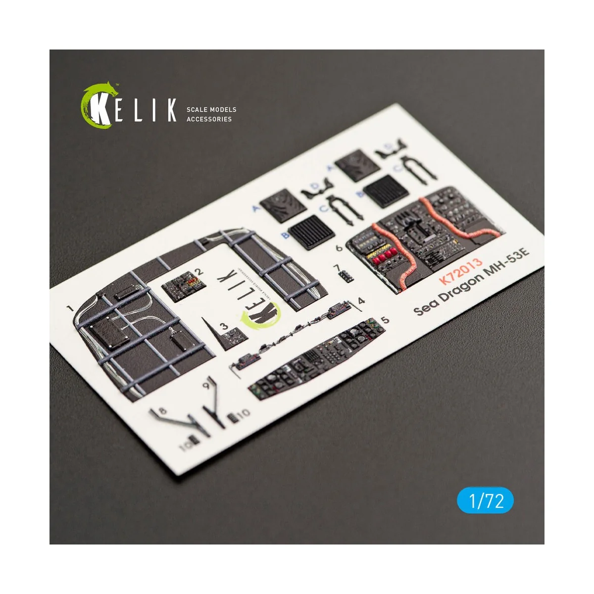 MH-53E Sea Dragon interior 3D decals for Italeri kit, 1/72 - Kelik ...