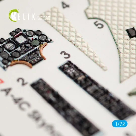 A-4C Skyhawk interior 3D decals for Fujimi/Hobby 2000 kit - Kelik K...