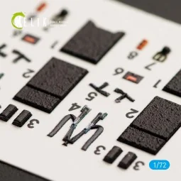 F-16I Sufa interior 3D decals for Kinetic kit - Kelik K72016