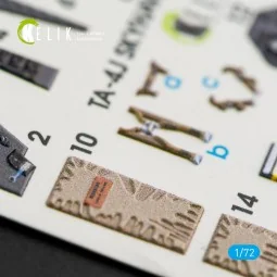 TA-4J Skyhawk interior 3D decals for Fujimi/Hobby 2000 kit - Kelik ...