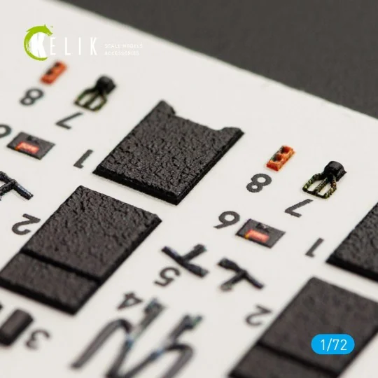 F-16I Sufa interior 3D decals for Kinetic kit, 1/72 - Kelik K72016