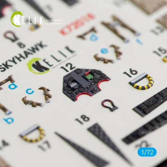 TA-4J Skyhawk interior 3D decals for Fujimi/Hobby 2000 kit - Kelik ...