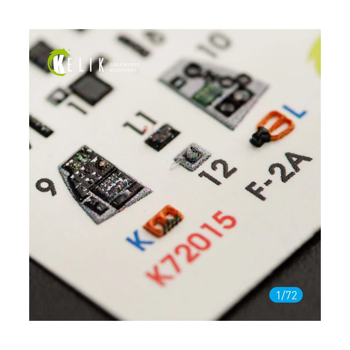 JASDF F-2A Fighter interior 3D decals for FineMolds kit, 1/72 - Kel... JASDF F-2A Fighter interior 3D decals for FineMolds kit, 1/72 - Kel...