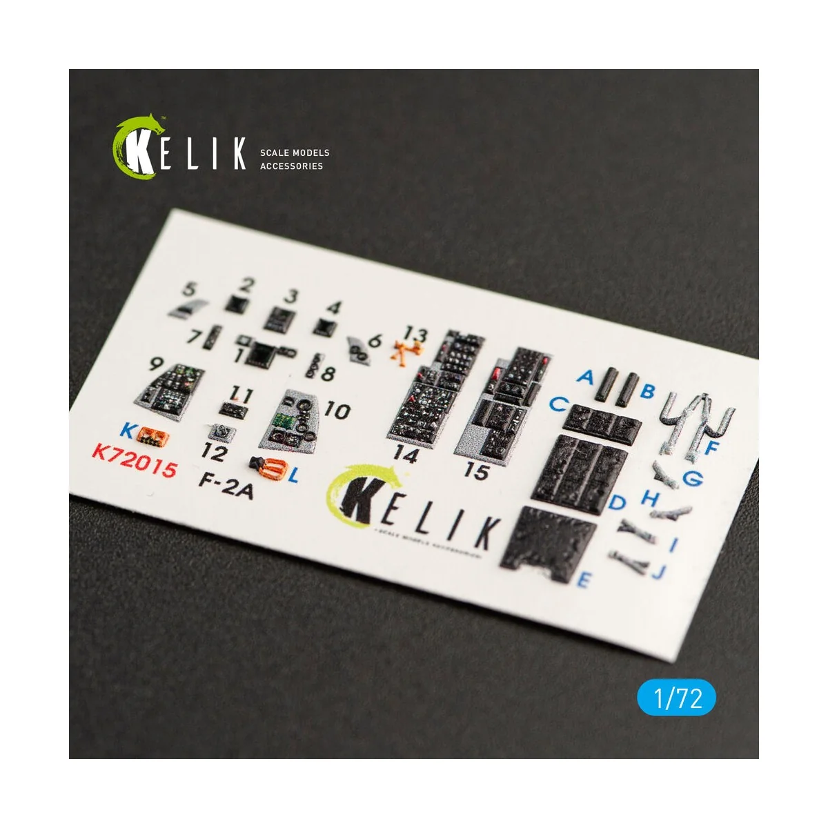 JASDF F-2A Fighter interior 3D decals for FineMolds kit, 1/72 - Kel... JASDF F-2A Fighter interior 3D decals for FineMolds kit, 1/72 - Kel...